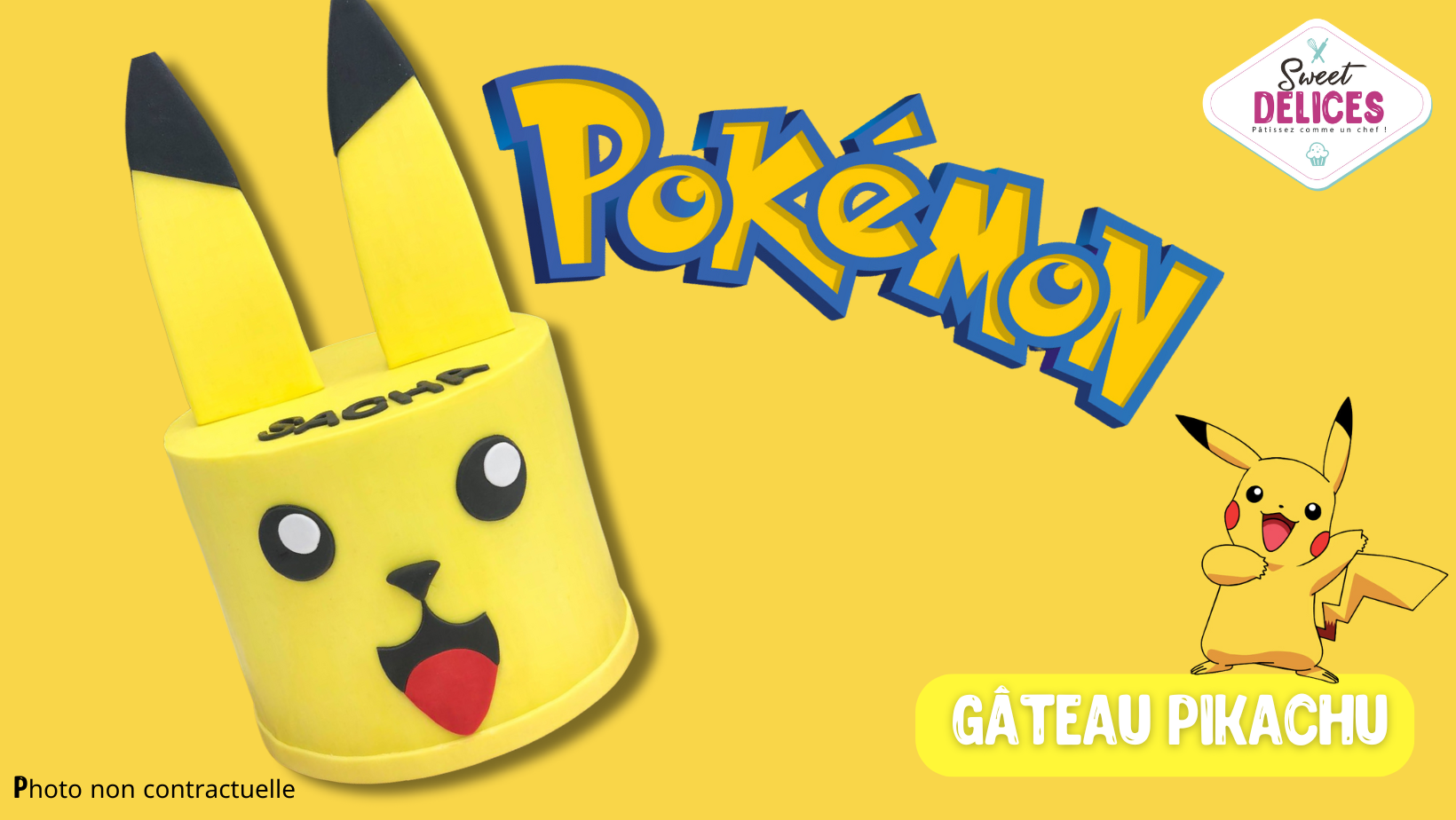 GATEAU PIKACHU POKEMON (Duos adulte/enfant)