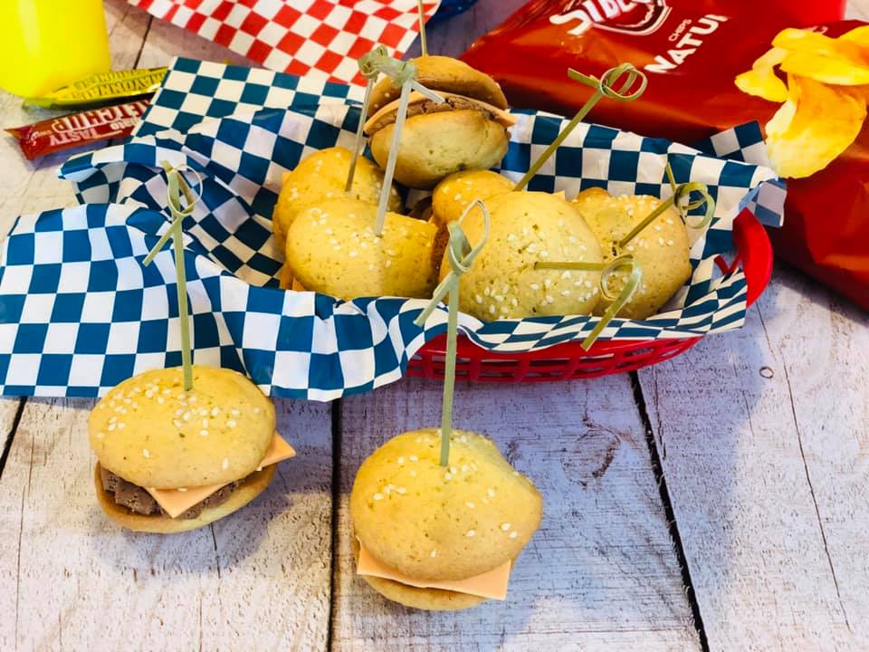 Whoopies Burger trompe l'oeil